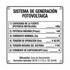 Identificación Fuente de Generación Fotovoltaica
